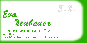 eva neubauer business card